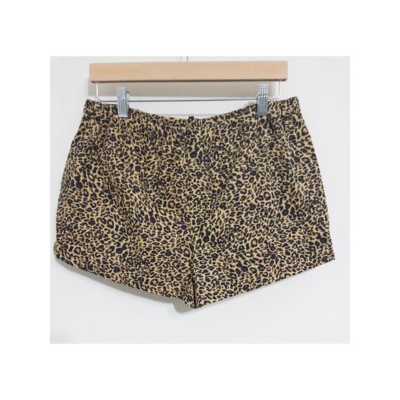 Zara leopard print shorts sz L Y2K revival coquette layering animal print - Picture 2 of 3